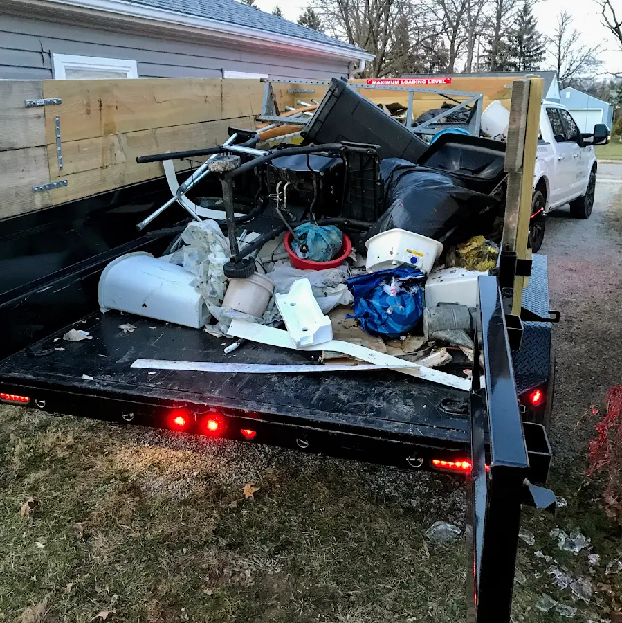 Roll-off dumpster delivered to a residential driveway in Winchester